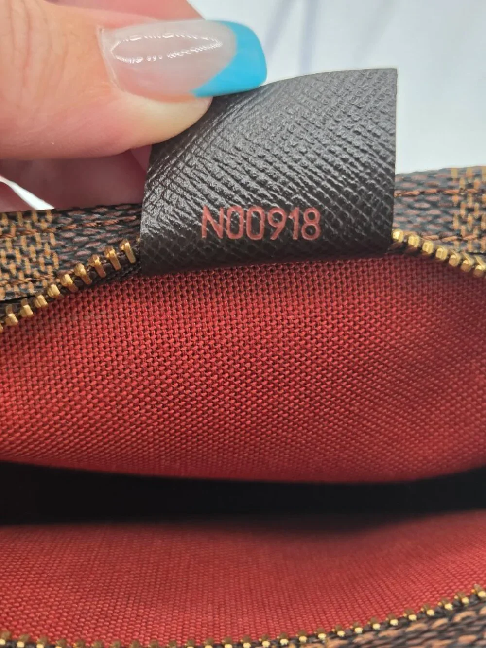 Louis Vuitton Damier Ebene Trousse Make Up Bag Pochette | Vintage | 1998